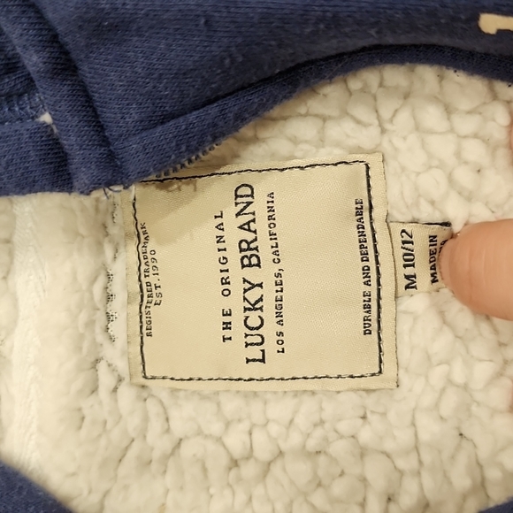 Lucky fleece zipper up sweatshirt - Picture 5 of 7